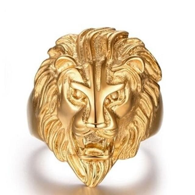 【米蘭精品】父親節禮物 現貨+預購 鈦鋼戒指獅子美式戒飾時尚霸氣個性龐克情人節生日聖誕節交換禮物男飾品73le30