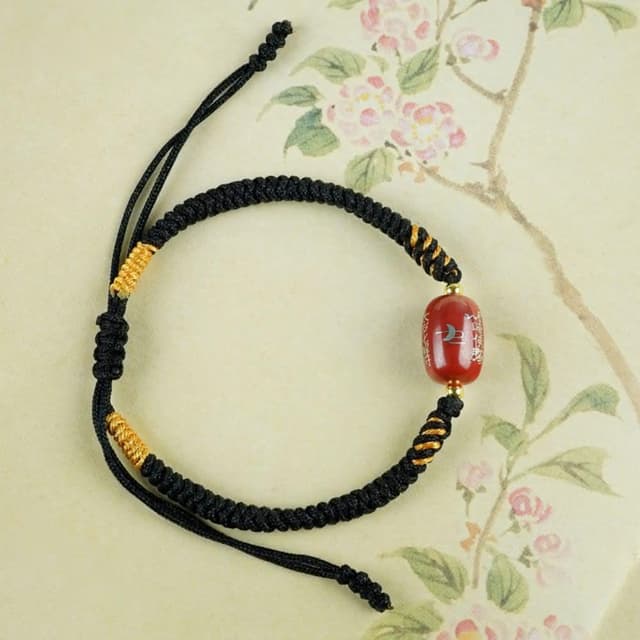 【米蘭精品】父親節禮物 現貨+預購 編織手鍊道家手繩手珠平安擋煞防小人轉運淨化招財開運-硃砂轉運珠鑲銀桶珠男女飾品74if74