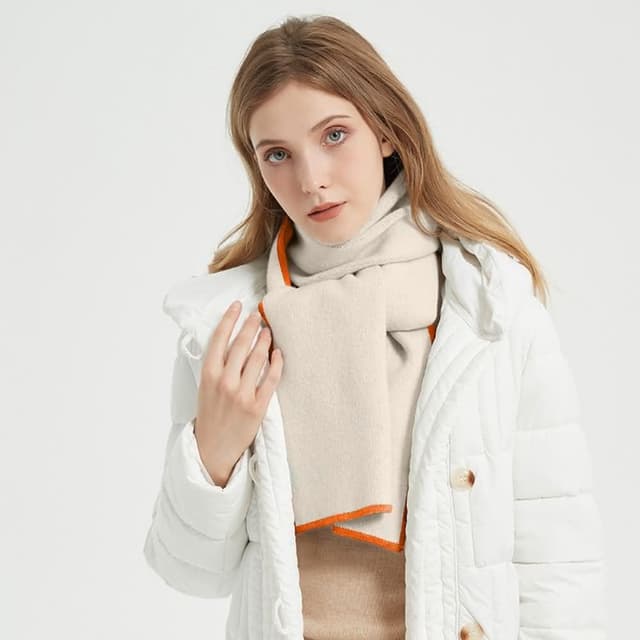 【米蘭精品】現貨+預購 圍巾針織披肩-保暖韓版加厚加長純羊毛圍巾男女配件6色74io28