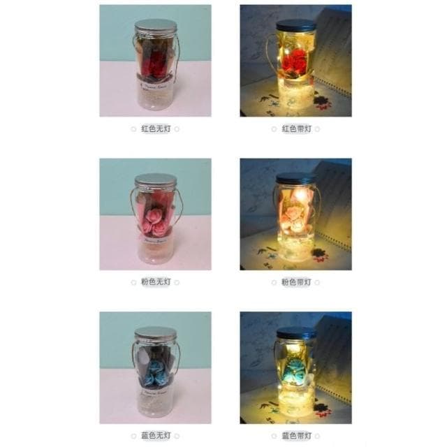 GIFTME5香皂花許願瓶 畢業禮物 紀念禮物 節日禮物 情人節禮物 居家擺設 生日禮物 節日送禮