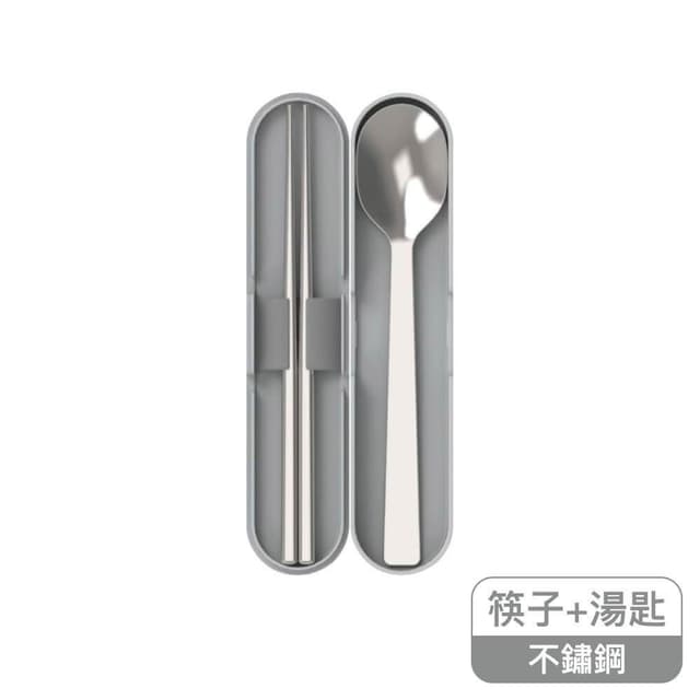 【LocknLock 樂扣樂扣】便攜環保餐具3件組-1入筷子+湯匙+筷盒