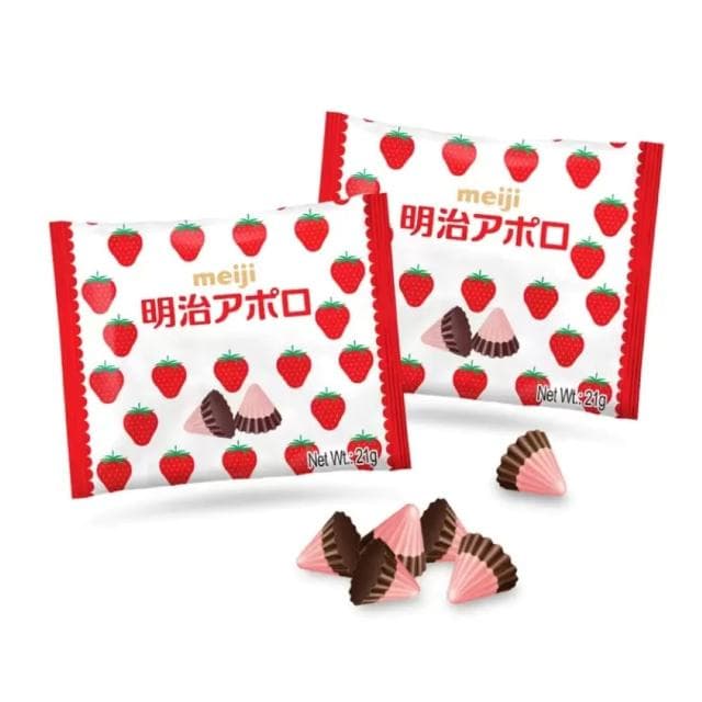【Meiji 明治】整盒販售 明治 Meiji 阿波羅 草莓可可粒 草莓巧克力 504公克 草莓可可 草莓 巧克力 Apollo 阿波羅可可