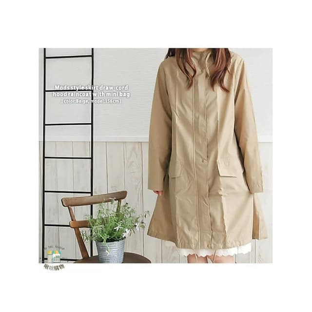 現貨🇯🇵日版 時尚 雨衣 風衣 輕便 透氣 日本 杜邦 Teflon 抗UV 防水 雨披 旅遊 出國 小孩 遊樂園 收納 交換禮物