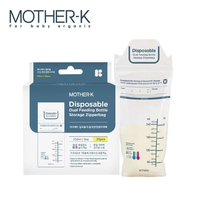 【MOTHER-K】溫感拋棄式奶瓶袋 25入澄石藥局✚實體店面