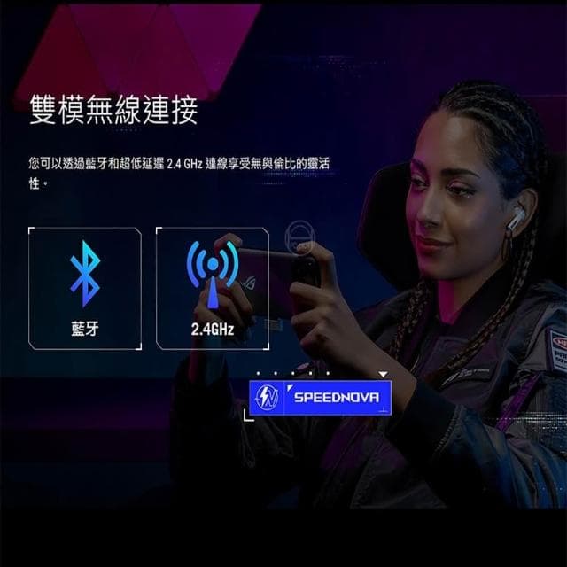 【ASUS 華碩】ROG Cetra True Wireless SpeedNova 無線耳機(雙模連線 主動降噪 AI麥克風 無線技術)