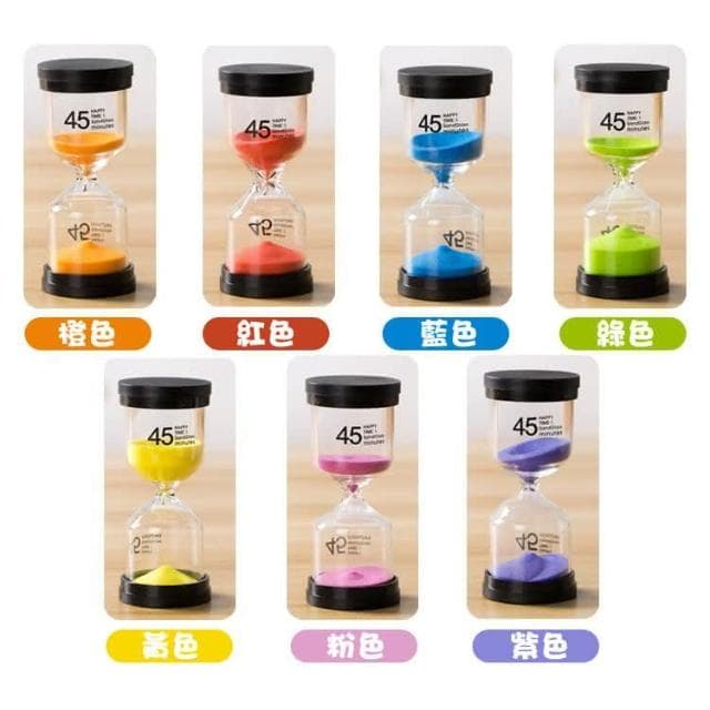 玻璃沙漏 1/3/5/10/15/45分鐘 餐廳佈置 兒童刷牙計時器 泡茶計時器 交換禮物 沙漏  HW12