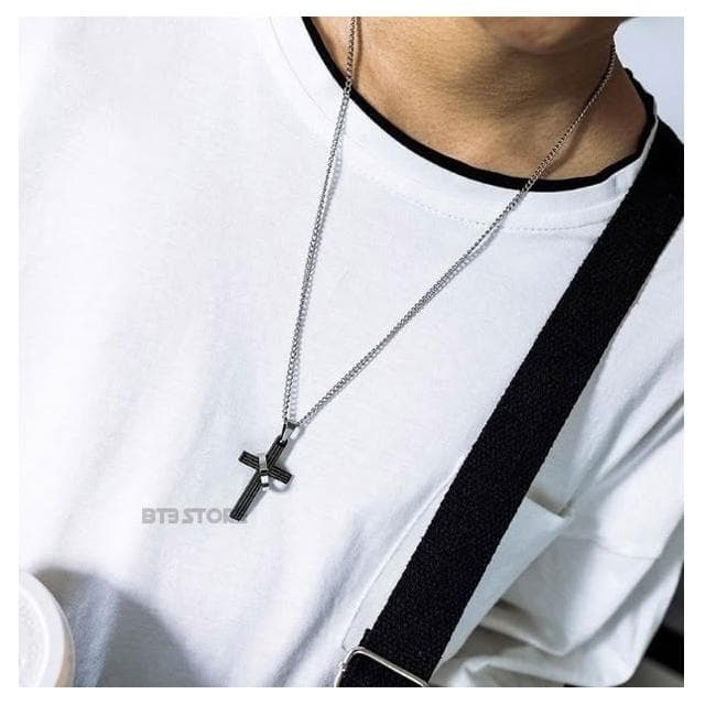 BT3 store 現貨 經文十字架 戒指項鍊 鈦鋼十字架 十字架項鍊 鈦鋼項鍊 項鍊男 項鍊女 項鍊 MW54