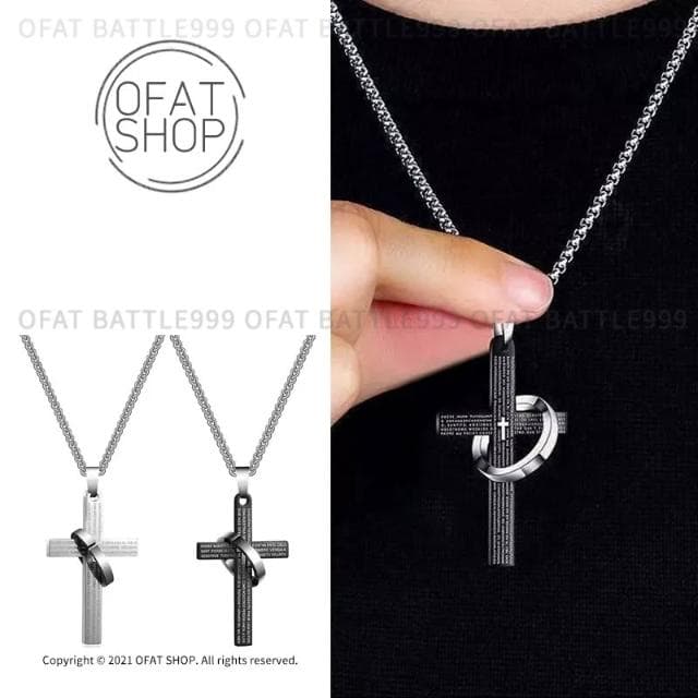 台灣  鈦鋼十字架  十字架戒指項鍊 十字架項鍊 鈦鋼項鍊 項鍊男 情人節禮物 男生生日禮物 項鍊 MW54