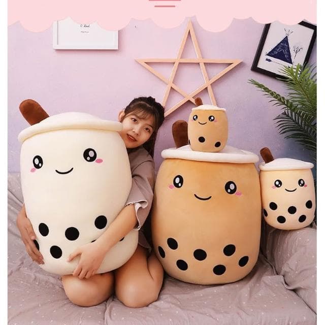 珍珠奶茶抱枕  聖誕禮物 禮品 禮物 珍奶 咖啡色 交換禮物 兒童禮物 生日禮物 珍奶抱枕 HL80