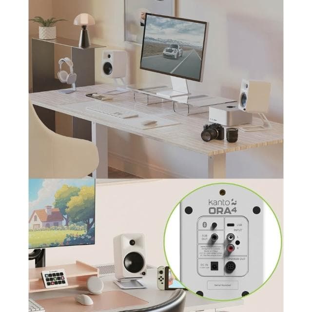 【Kanto】ORA4 藍牙立體聲書架喇叭