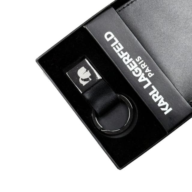 【KARL LAGERFELD 卡爾】卡爾 Karl 禮盒組 鑰匙圈 卡夾 錢包 皮夾禮盒 真皮皮夾 錢包 生日禮物 皮夾 送禮  #1013