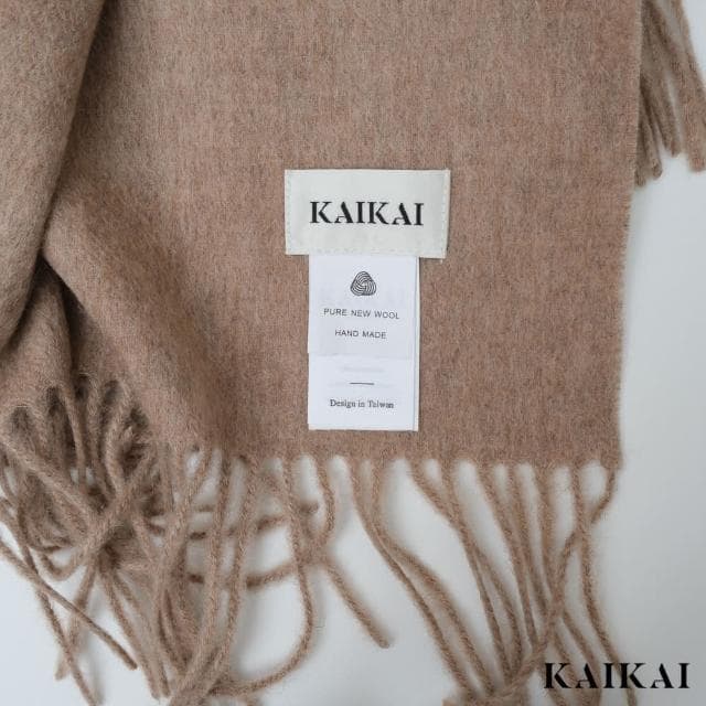 【KAI KAI】純羊毛素色圍巾(男款/女款 保暖不掉毛 披肩/毯子 百搭大圍巾)
