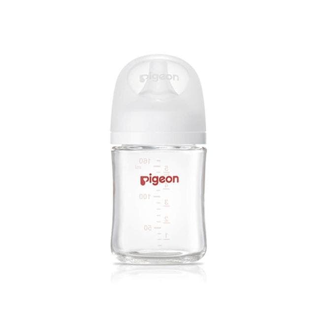 【Pigeon 貝親】第三代母乳實感玻璃奶瓶160ml-純淨白(玻璃奶瓶)