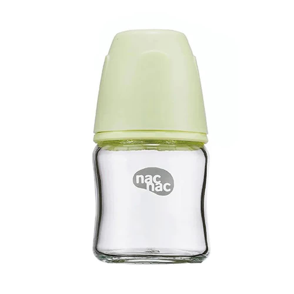 【nac nac】妍心35%晶透防脹氣玻璃寬口奶瓶120ml