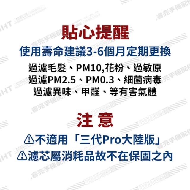 【Relight 睿亮】小米原廠/副廠 小米米家空氣清淨機濾芯濾網 1/2/pro代通用 過濾甲醛、PM2.5 空氣淨化器 藍色經濟版