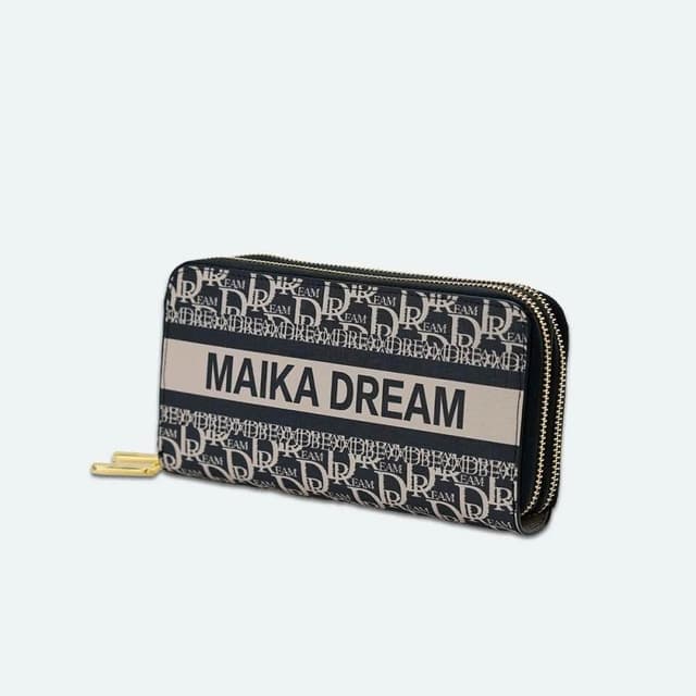 【MK】MAIKA DREAM新款真皮長款卡包 大容量多卡位雙層零錢包