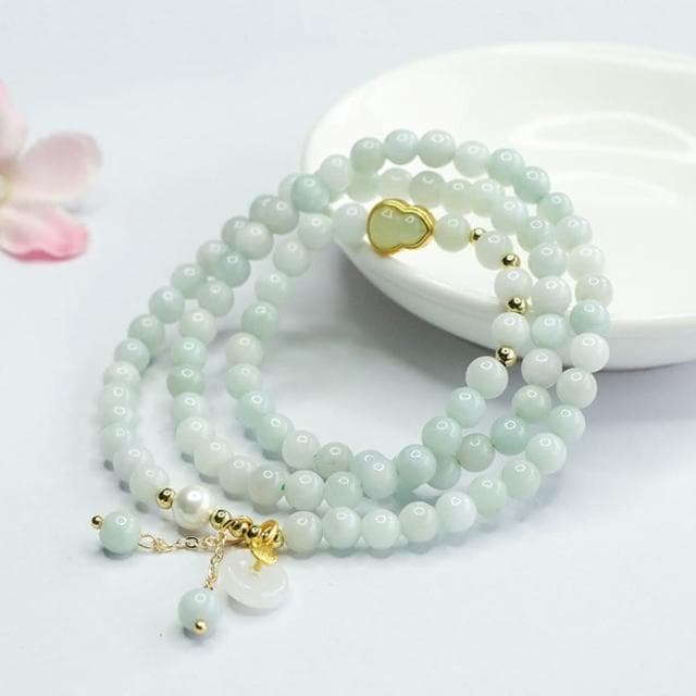 【Paiya 派亞】緬甸A貨翡翠多圈手串手鏈玉石項鏈