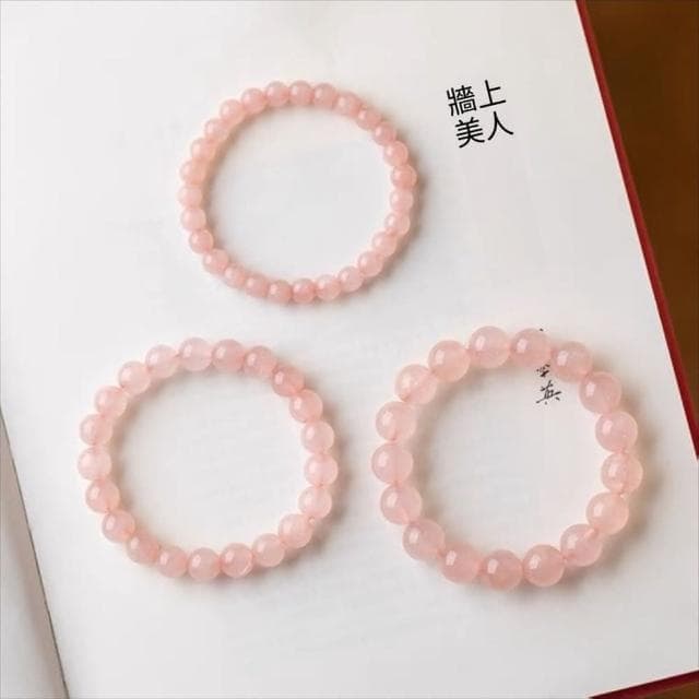【Paiya 派亞】粉紅色水晶粉水晶手鏈女款招桃花轉運珠少女心手串ins 超仙送禮好物/交換禮物