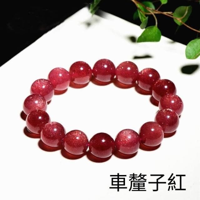 【Paiya 派亞】星光車厘子紅草莓晶手鏈 深色鴿子血紅色草莓晶手串交換禮物/過年送禮