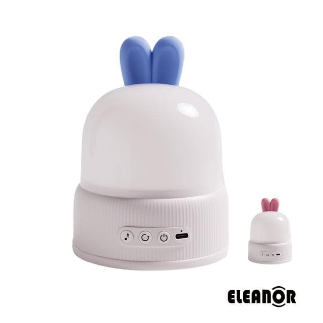 【ELEANOR 艾尼若】兔兔投影燈 旋轉小夜燈 音樂盒 兒童節禮物 星光投影 夢幻童趣氣氛燈 投影儀 夢幻投射燈 派對燈 可愛造型燈