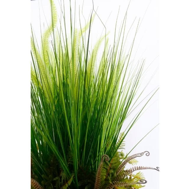 【HUGO DECO 榆果傢飾】高擬真蘆葦藤籃植栽 免運專人配送限雙北市佈置/仿真植物/綠化/落地植物/喬遷