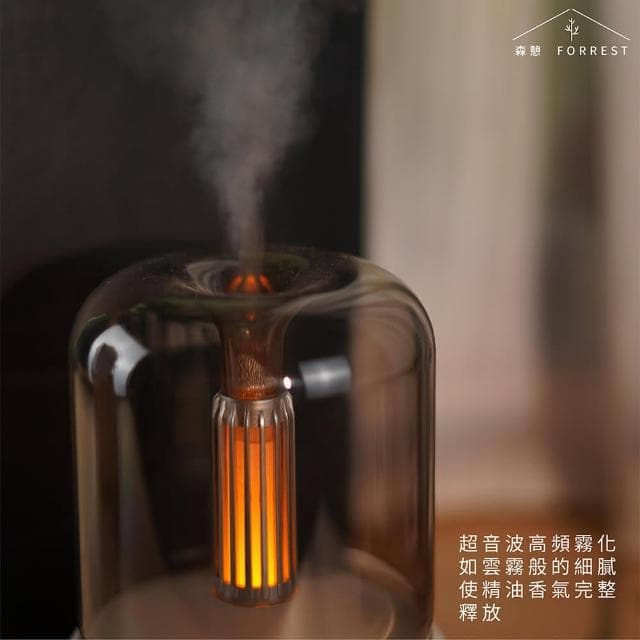 【Forrest 森憩】水母燭光精油水氧機禮盒+茶樹精油(情人節禮物 送女友女朋友禮盒女生香氛禮盒)