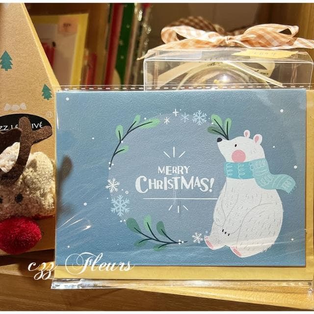聖誕動物的祝福 聖誕卡片(聖誕禮物/耶誕節/聖誕卡片/交換禮物)