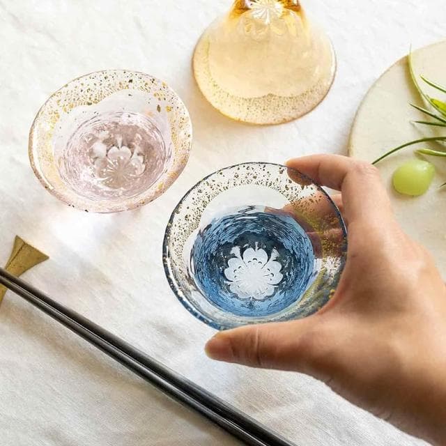 【TOYO SASAKI】日本東洋佐佐木 日本製金箔富士見櫻清酒杯-多款可選 (入厝送禮/喬遷禮/結婚賀禮)