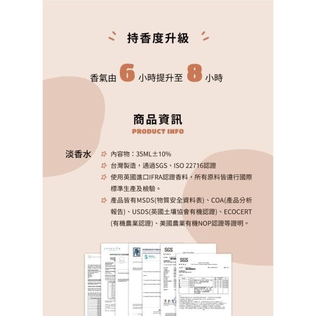 Dalla可愛療癒 淡香水 白色畫廊-花香木質調 魅力 吸引力 約會 情人節 跨年 生日  聖誕節 織物香氛噴霧 最愛