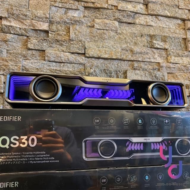 【EDIFIER】漫步者 Edifier QS30 桌面型 藍牙 喇叭 音響 聲霸 Soundbar 可通話 公司貨