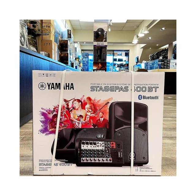 【YAMAHA 山葉】YAMAMA STAGEPAS 400 BT 公司貨 喇叭 藍芽 街頭藝人 卡拉OK 唱歌 演出 音響