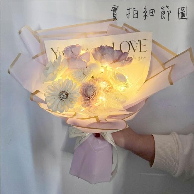 12H快速出貨 (氣球快易送)  情人節花束  紫戀微風 情人花束 情人節禮物 告白花束 花束 乾燥花束 情人節送禮 求婚花束
