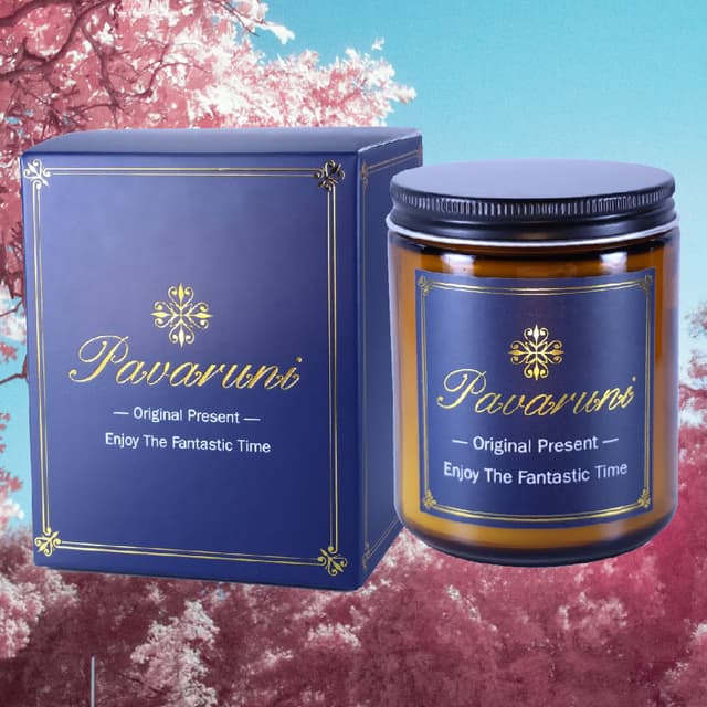 【Pavaruni】美國原創春櫻之歌香薰蠟燭禮盒100種香味大豆植物蠟燭香氛蠟燭咖啡杯生日薰香(香薰蠟燭香氛蠟燭)