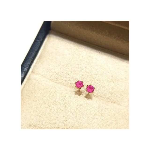 【WhiteKuo】WhiteKuo18K藍寶石紅寶石祖母綠六爪耳釘耳針耳環