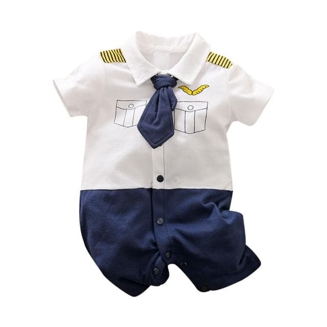【JoyBaby】包屁衣 嬰兒純棉短袖裝 連身衣 童裝 機長款