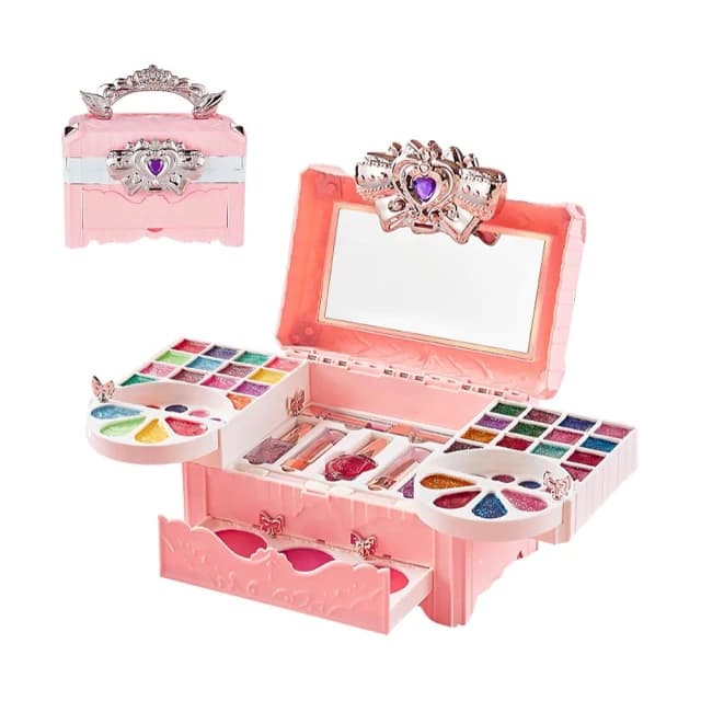 【JoyBaby】兒童化妝盒 豪華兒童化妝品套裝 91件套附娃娃 化妝玩具無毒 公主玩具音效