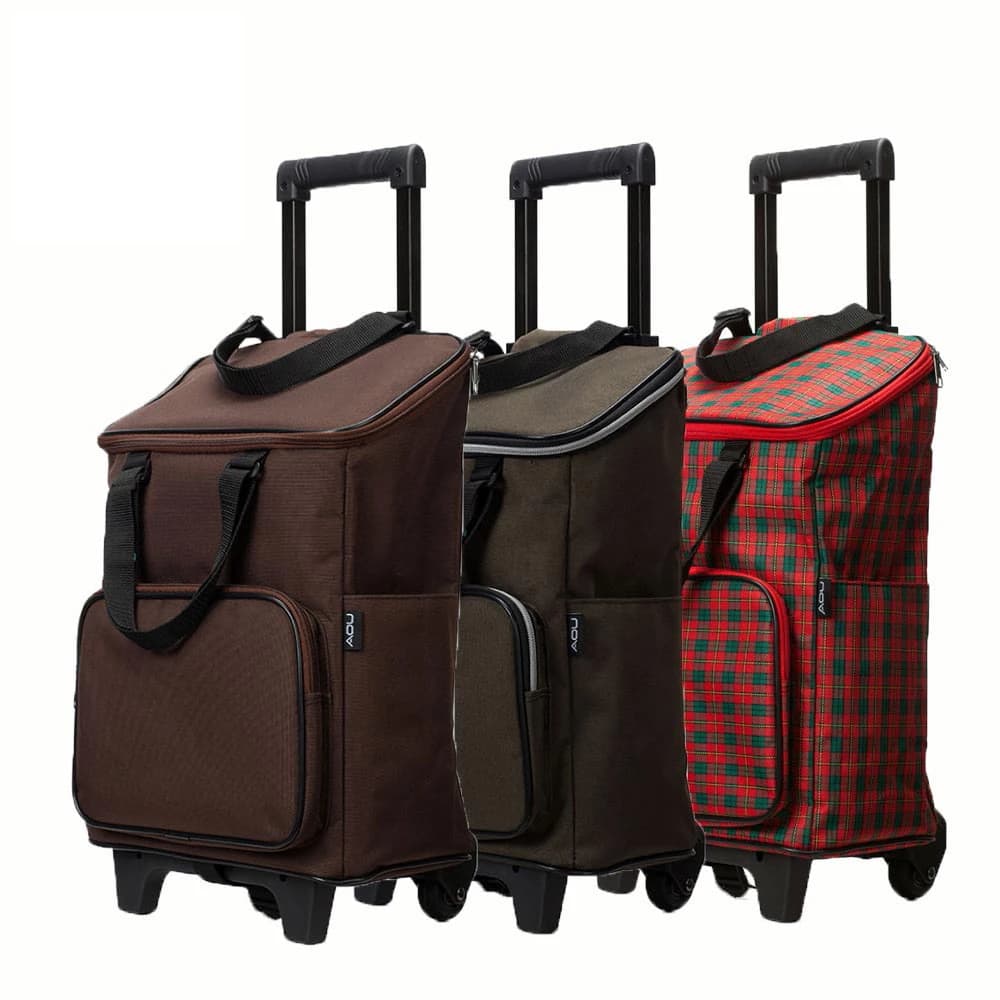 【AOU 微笑旅行】台灣製 高防水耐重布料 購物車 菜籃車 載運車 買菜車