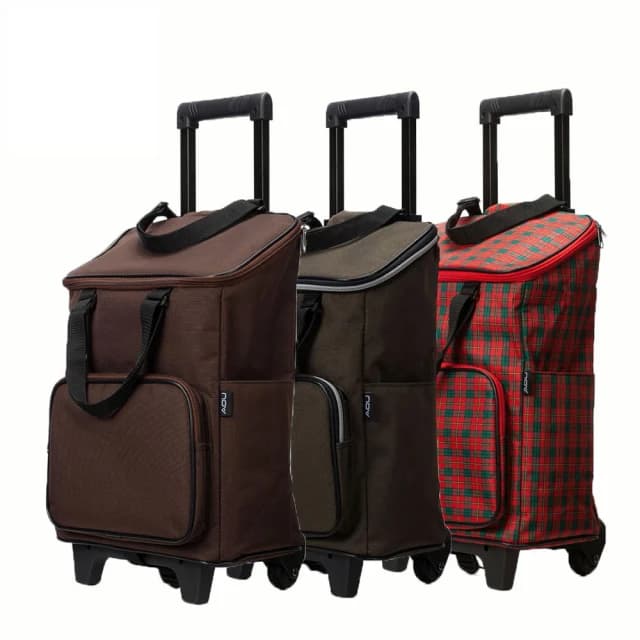 【AOU 微笑旅行】台灣製 高防水耐重布料 購物車 菜籃車 載運車 買菜車