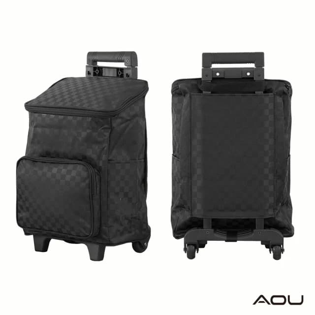 【AOU 微笑旅行】台灣製 高防水耐重布料 購物車 菜籃車 載運車 買菜車