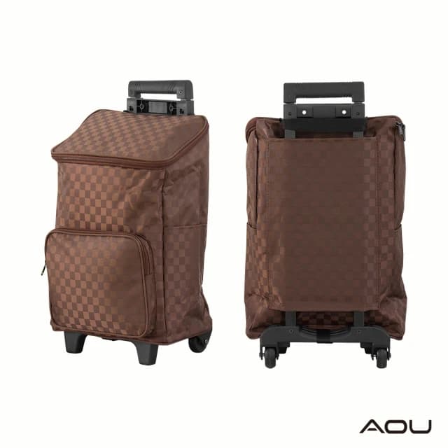 【AOU 微笑旅行】台灣製 高防水耐重布料 購物車 菜籃車 載運車 買菜車