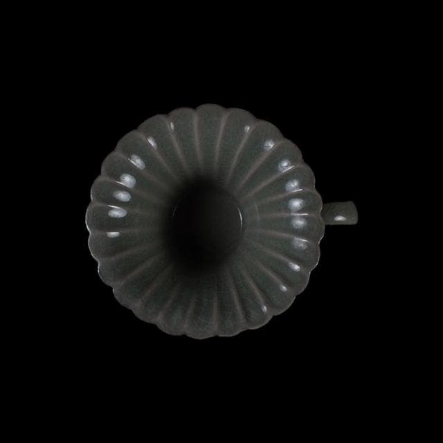 《博古珍藏》宋 汝窯青瓷菊花口盞托 早期收藏 老件茶杯瓷器 博物館級文物