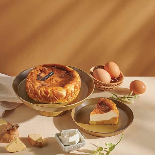 【Bonbons】Bonbons 多層次夾餡乳酪蛋糕！六吋黃金地瓜巴斯克(蛋糕、乳酪、彌月、禮盒、地瓜)