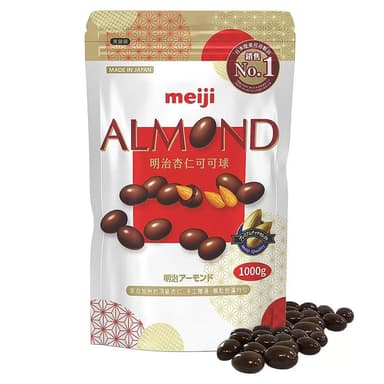 【Meiji 明治】5Cgo🏆明治 杏仁可可球袋裝 1000公克/袋 #124372 家庭分享裝 Meiji Almond Chocolate Bag Pack 1000 g —303
