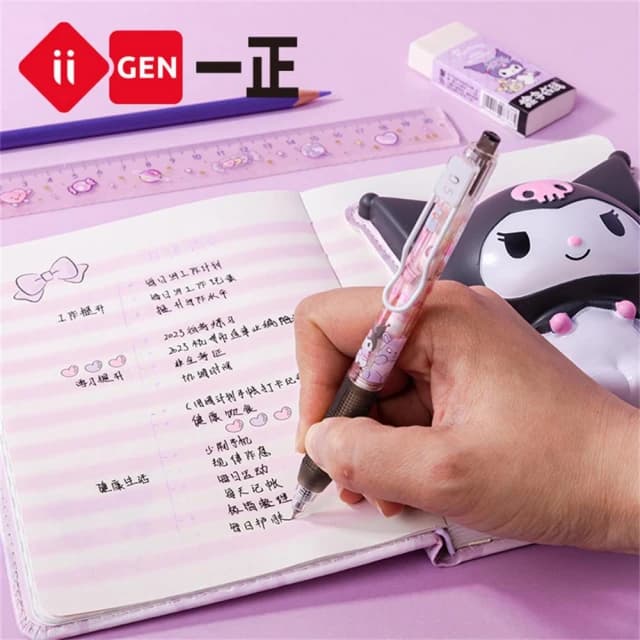 【SANRIO 三麗鷗】文具 三麗鷗形象減壓磁扣本 小學生卡通手帳本 立體解壓筆記本 庫洛米 帕恰狗 生日禮物