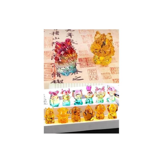 水晶龍擺件 十二生肖擺飾 招財開業禮品 龍年 年會送禮 交換禮物 居家裝飾 小公仔 吉祥如意