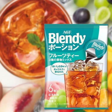 【CHARA 微百貨】日本 AGF Blendy 即飲膠囊球｜三種水果紅茶風味 18g x 6顆入