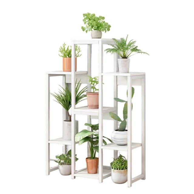 設計感多層次收納置物架 裝置藝術(分層收納/盆栽架/植物架/陽台架)