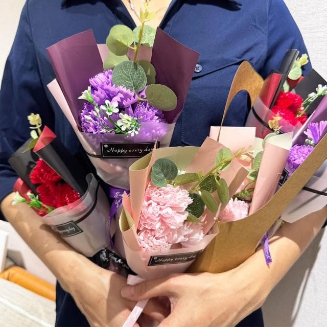 康乃馨 香皂花 母親節 教師節 婚禮小物 花束 包材 人造花 乾燥花 情人節 畢業禮物 假花