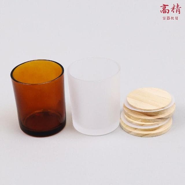 【Kao jing 高精】木蓋蠟燭玻璃杯 玻璃杯 玻璃罐 香氛蠟燭杯 蠟燭 香薰蠟燭 擴香瓶 香氛蠟燭 精油蠟燭