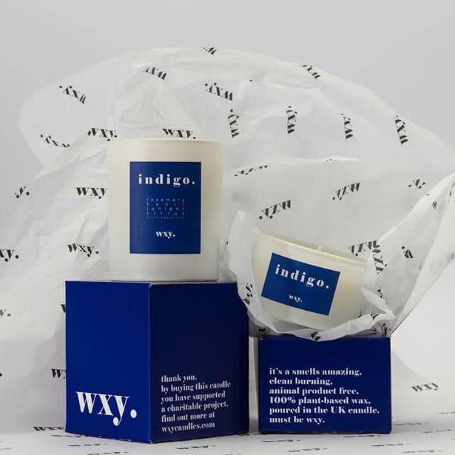 英國 wxy 經典蠟燭 -indigo. 迷迭香 & 杜松/200g